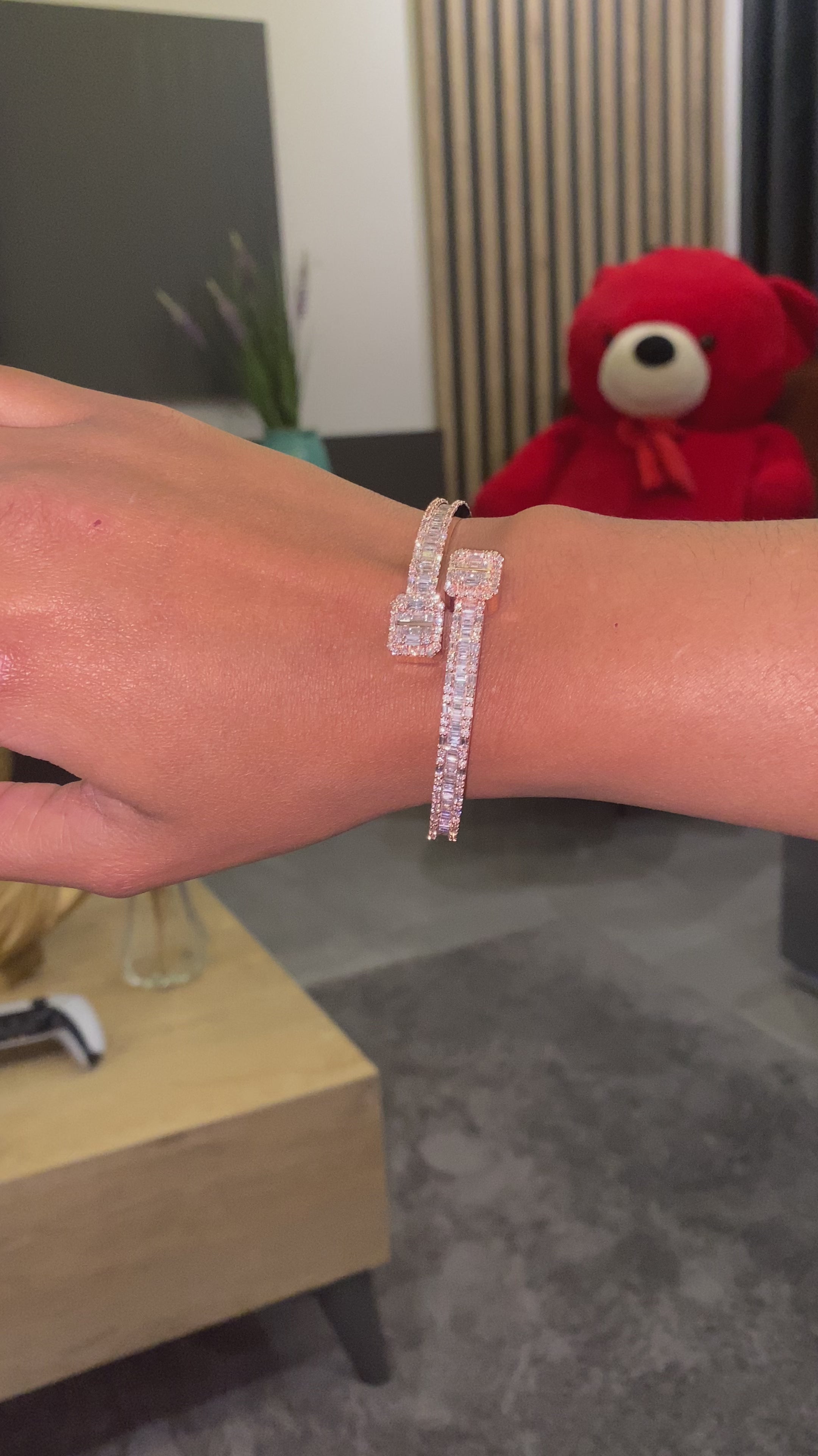 Baguette diamond bracelet